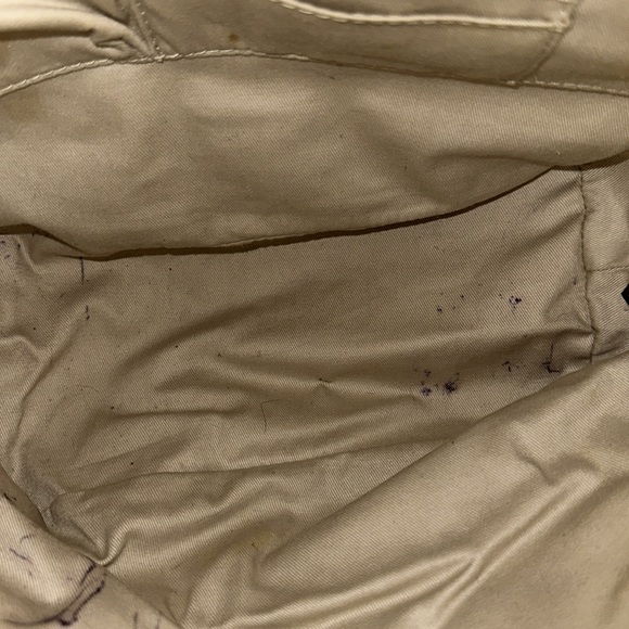 Fossil Vickery Drawstring Leather Bucket Bag Purse Cream (AA5) - Picture 7 of 7